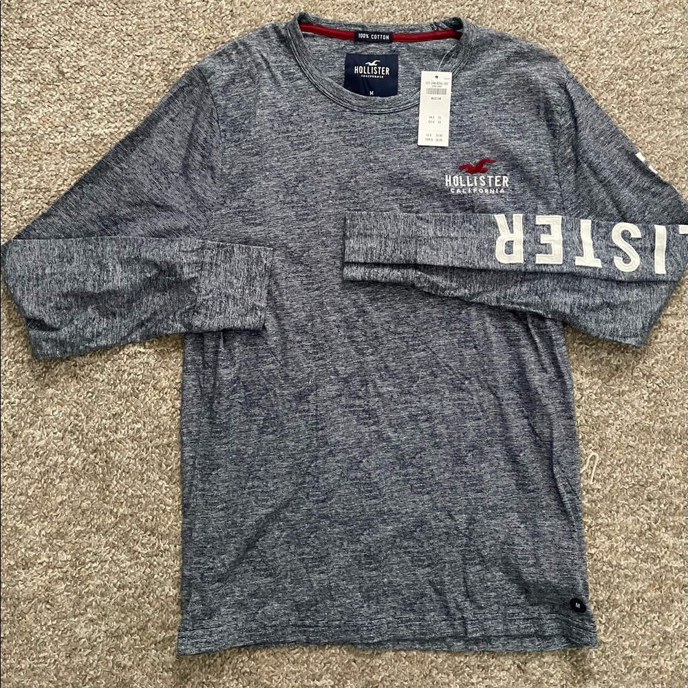 Men Long Sleeve Hollister T Shirt